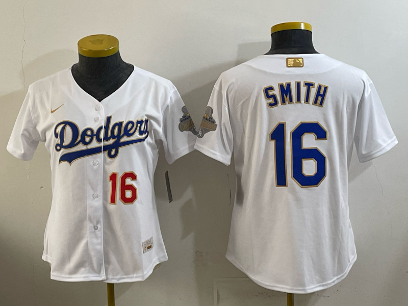 youth Los Angeles Dodgers #16 Smith white Game 2026 Nike MLB Jersey 4100013